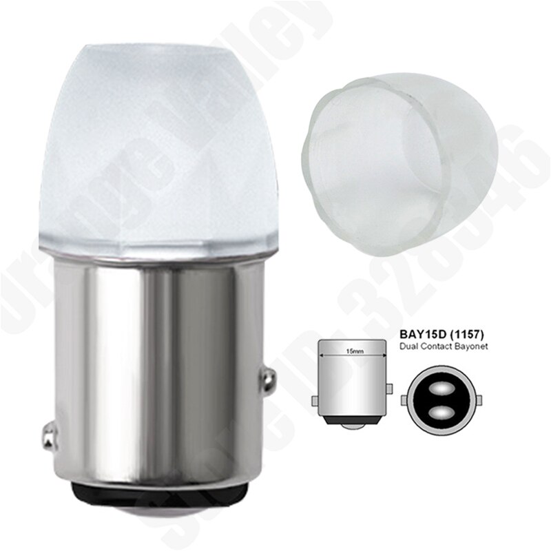 10 stk P21W 5W LED Pære BA15S 1156 1157 BAY15D Bil Signal Lys DRL 12V 24V: 1157 bås 15d / 12v gule