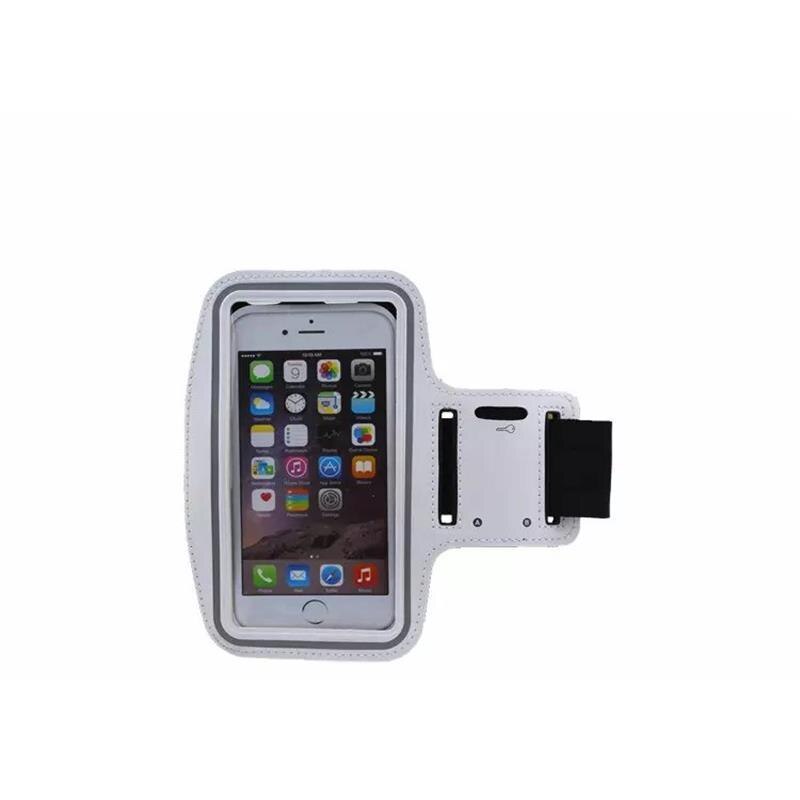 XSKEMP Sport Armband Case Cover Apple iPhone 7 Plus 5.5 "universele Waterdichte Running Arm Band Voor iPhone 6 S Plus/6 Plus 5.5: White