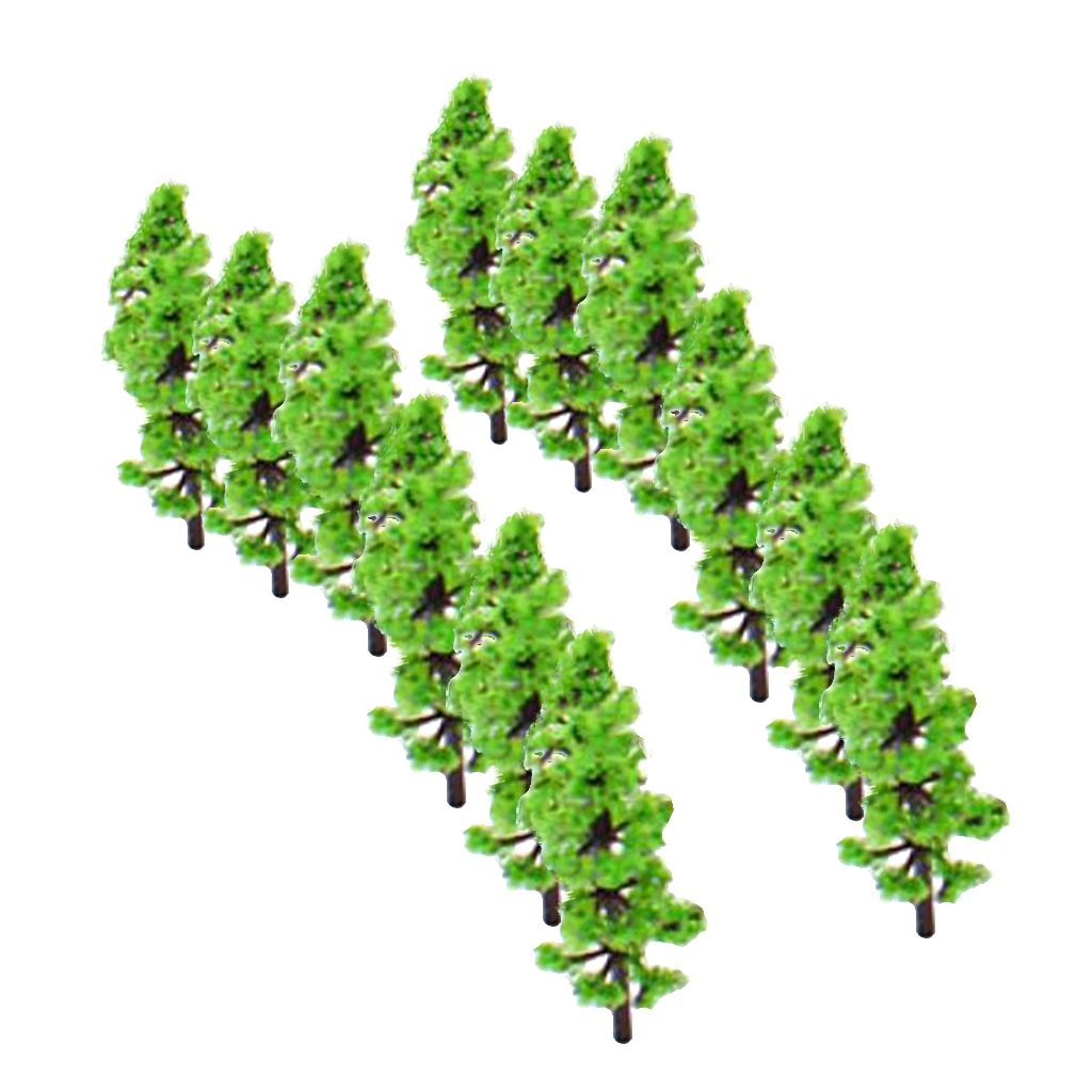 100pcs Model Trees (3.6 cm), N Z Scale Fir Trees Scenery Diorama Supplies