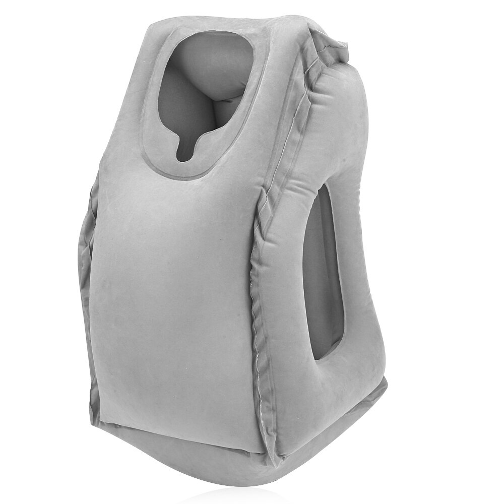 Oreiller gonflable à Air pour voyage, traversin Frontal, coussin de couchage confortable, avion, voiture, voyage, doux, pliable