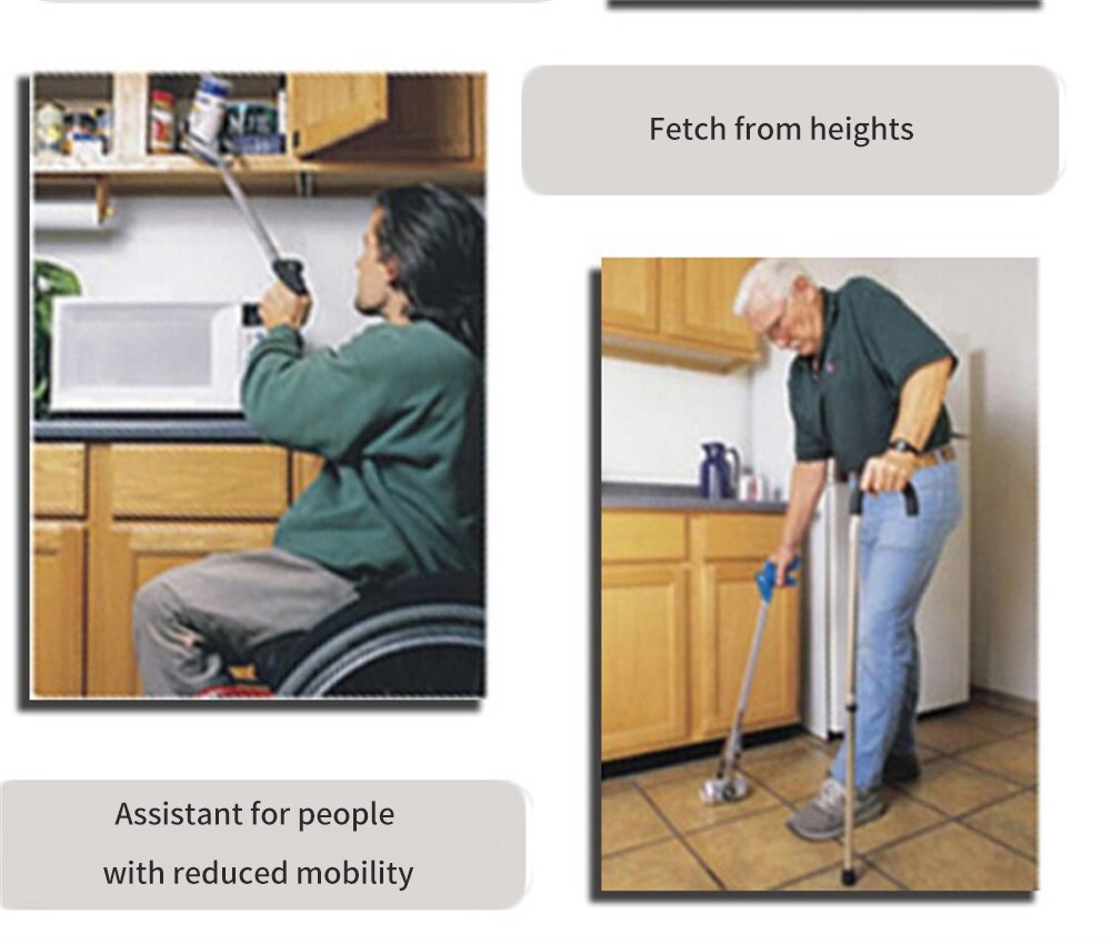 Foldable Garbage Pick Up Tool Trash Grabber Reacher Stick Handy Reaching Grab Extend Reach Convenient