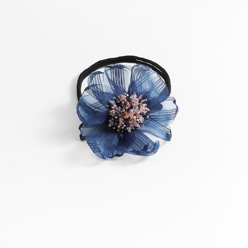 Diy Woman Flower Donuts Twist Headband Magic Hair Bun Maker Hairstyle Tool Pearl Flower Hair Accessories Hair Band: E