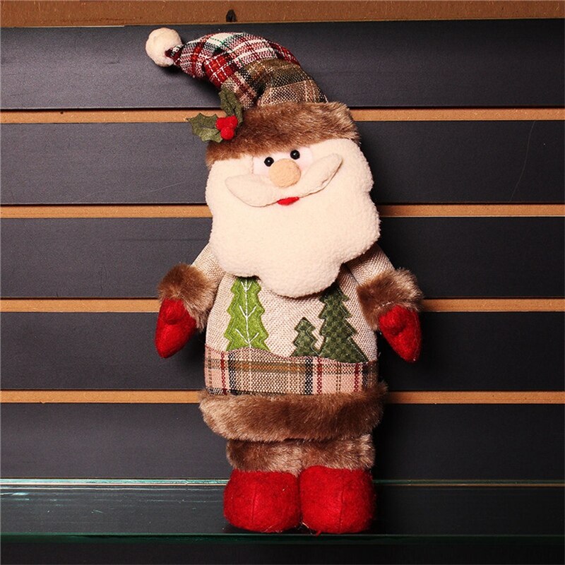 Kerst Oude Man Staande Pop Thuis Venster Party Decoratie Standbeeld Kerst Jaar Cadeau