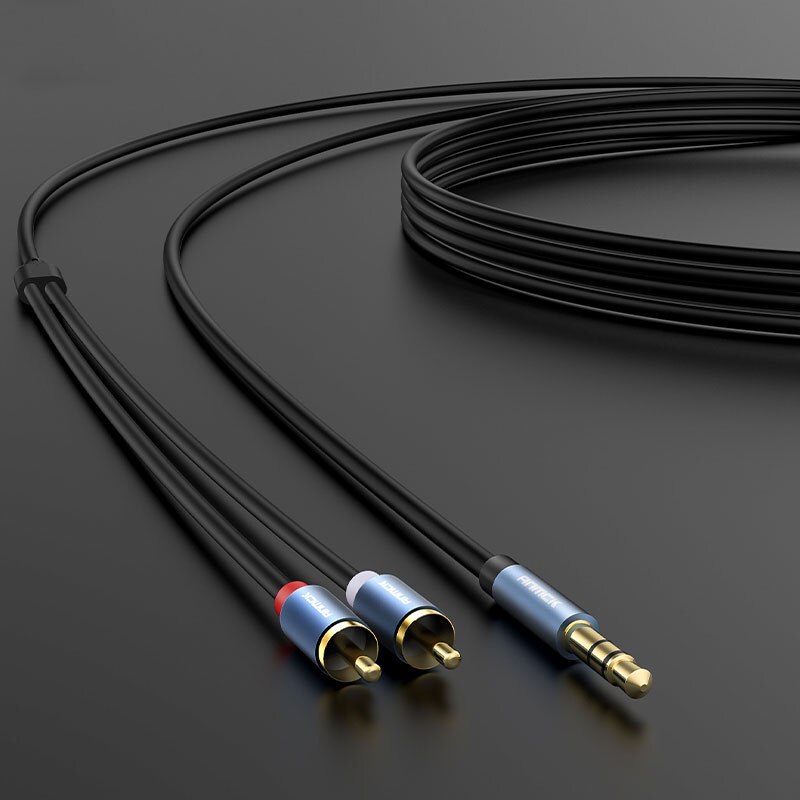 Anmck Audio RCA Cable Jack 3.5mm to 2 RCA Wire AUX Cables Adapter For Computer Amplifiers TV Box Speaker Cord 8m 10m 15m 20m