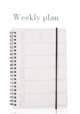 Daily Weekly Monthly Planner Spiral A5 Notebook Time Memo Planning Organizer Agenda School Office schedule Stationary: weekly plan