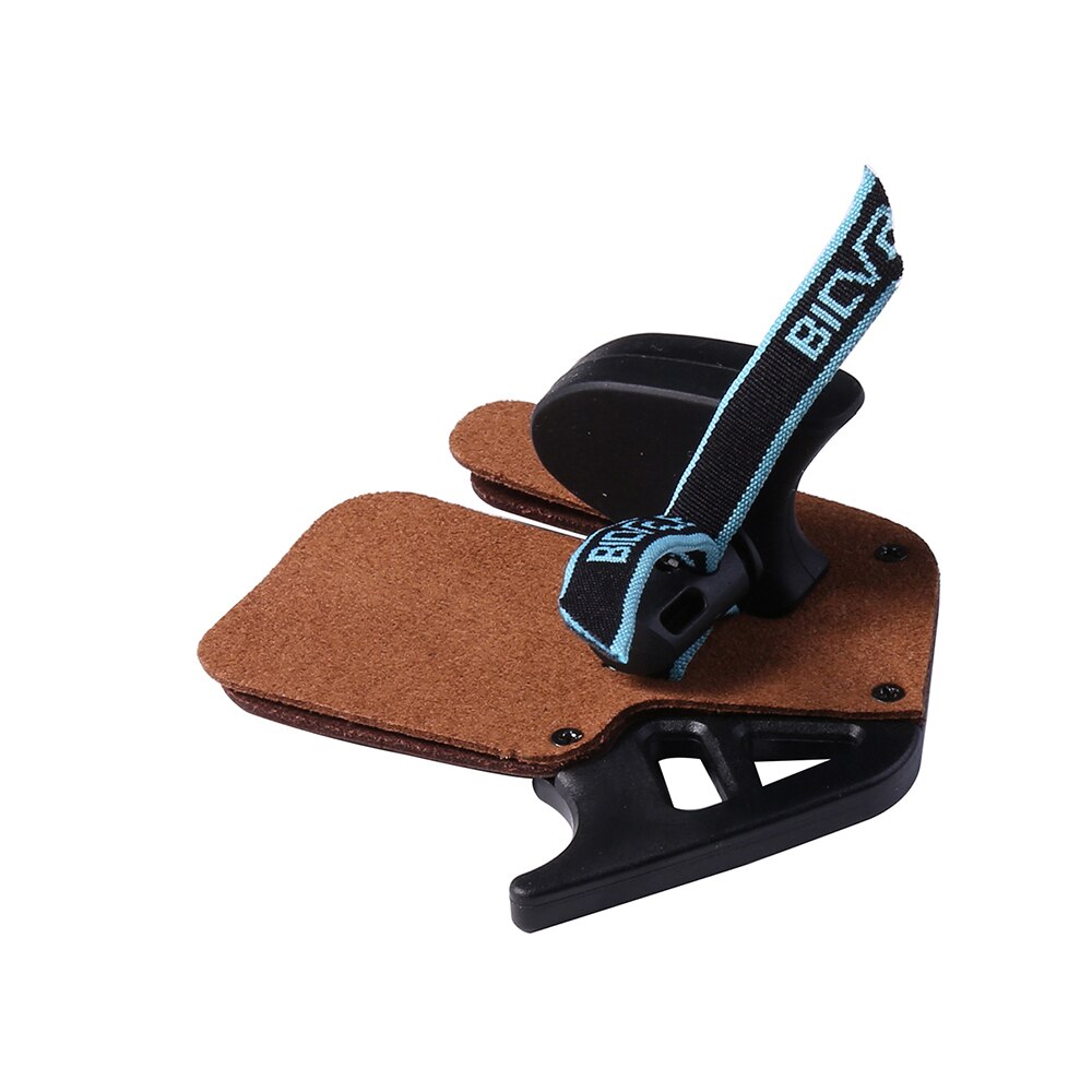 Bicaster Archery Finger Tab XS/S/M/L Left Handed Finger Guard Genuine Cowhide For Beginner and Children