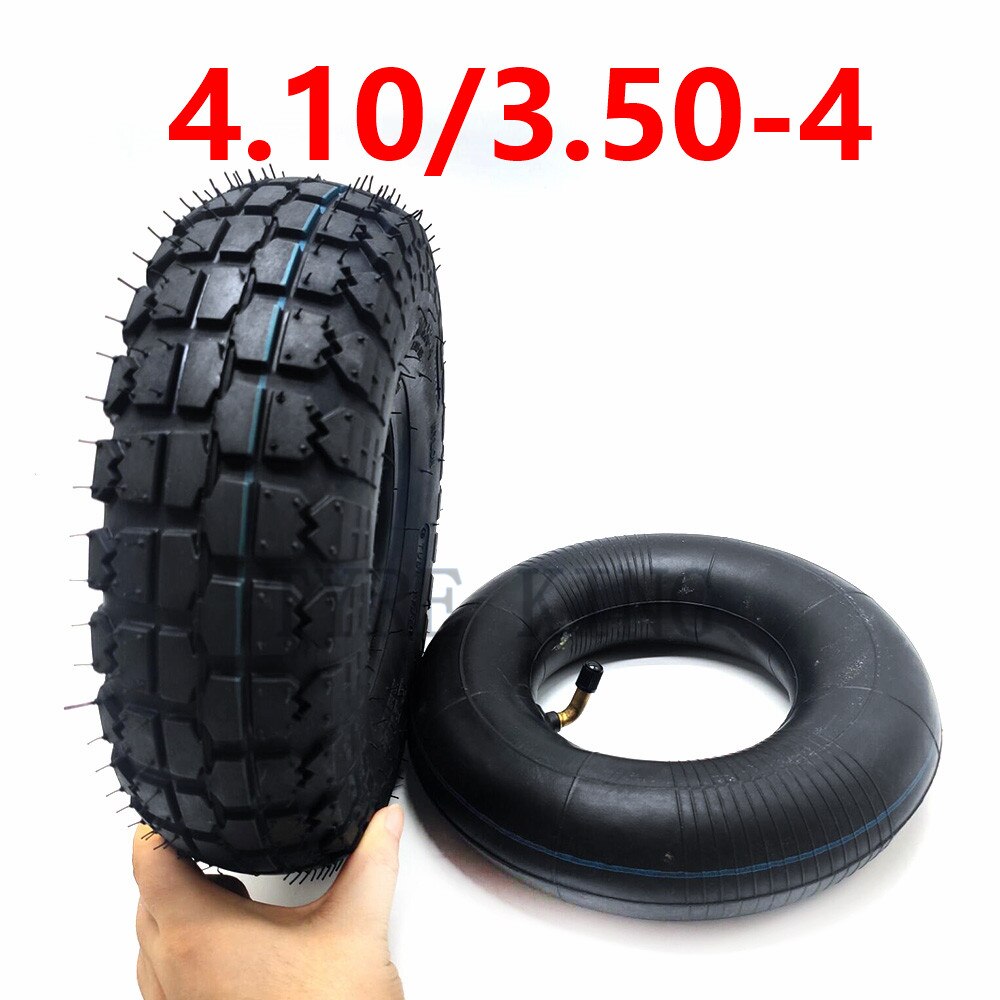 4.10/3.50-4 Inner Outer Tyre 410/350-4 Pneumatic Wheel Tire for Electric Scooter, Trolley Accessories