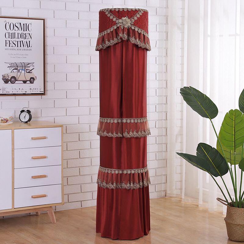 Vertical Cylindrical All-inclusive Air Conditioner Cover Cabinet Cover Greemei Oaks Living Room Round Dust Cover Does Not Take: C / 40x170cm