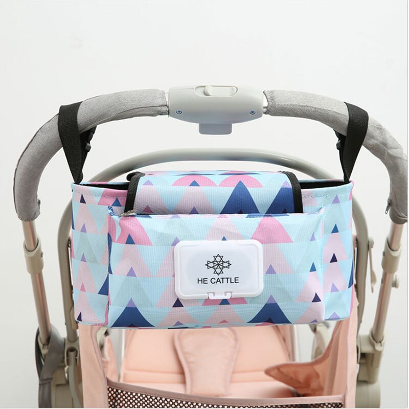 Kinderwagen Organisator Tas Mummie Luiertas Baby Kinderwagen Buggy Winkelwagen Opknoping Tas Waterdicht Afneembare Handtas Kinderwagen Accessoires: color667