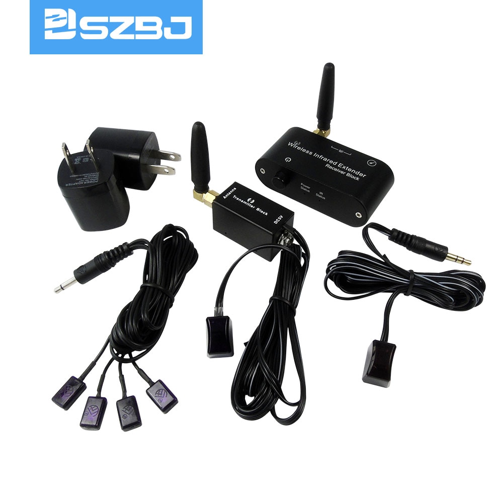WL-T2-E4 RF Wireless IR Repeater, Extender,Remote Control Extender Kit Sends Infrared using Radio Frequency