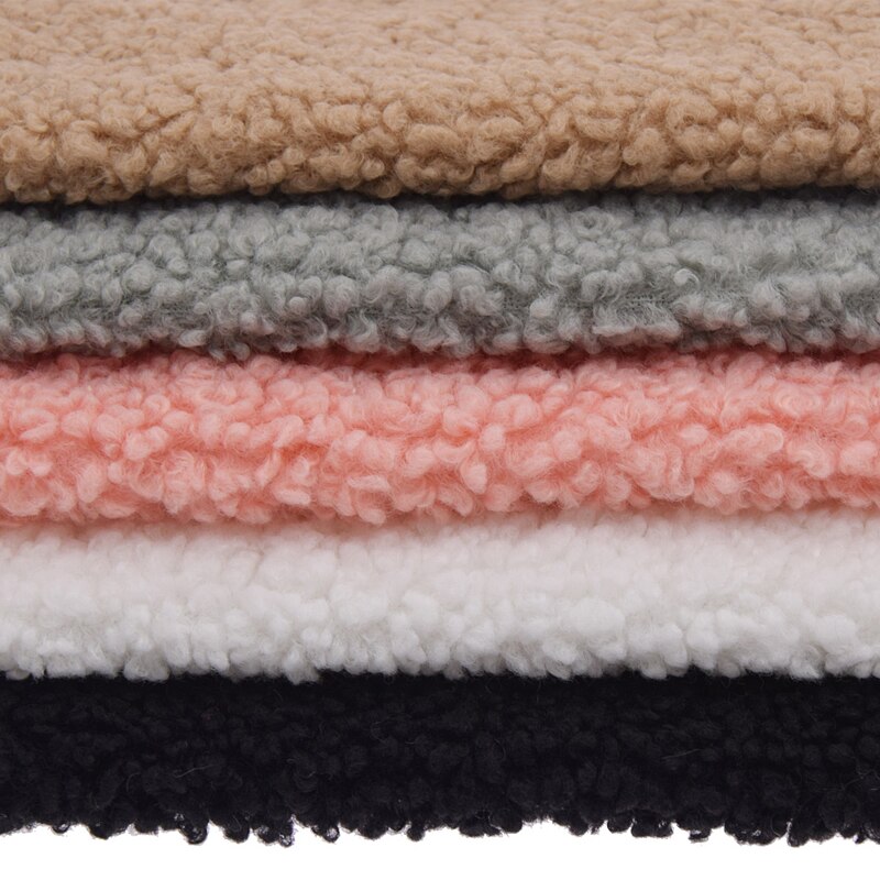 100 brede katoenen fluwelen pluche stof zachte warme poppenhuisdierkleding handschoenvoering verdikte lamswol stof doe-het-zelf naaien