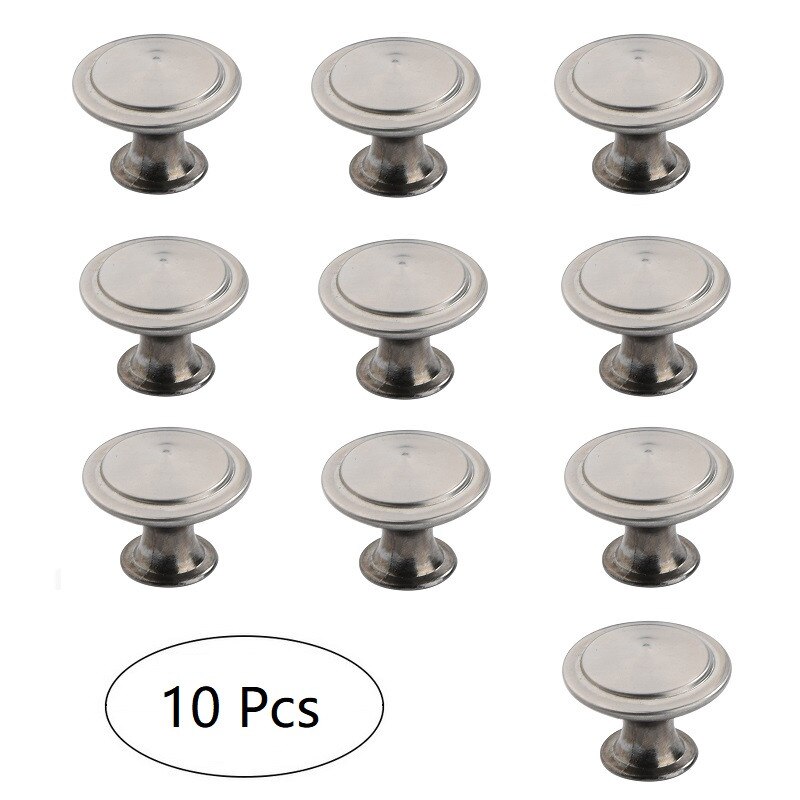 12 Stuks Lade Knoppen Furniture Kast Lade Pull Keukenkast Deur Kledingkast Dresser Pulls Handles Knop Hardware Tool: Silver b    10PCS