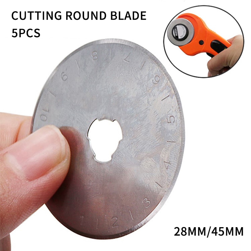 28mm /45 mm Rotary Blades Paper Cutter Knitting Circular Cutting Patchwork Leather Crafts Rotary Cutter Replacement Blades