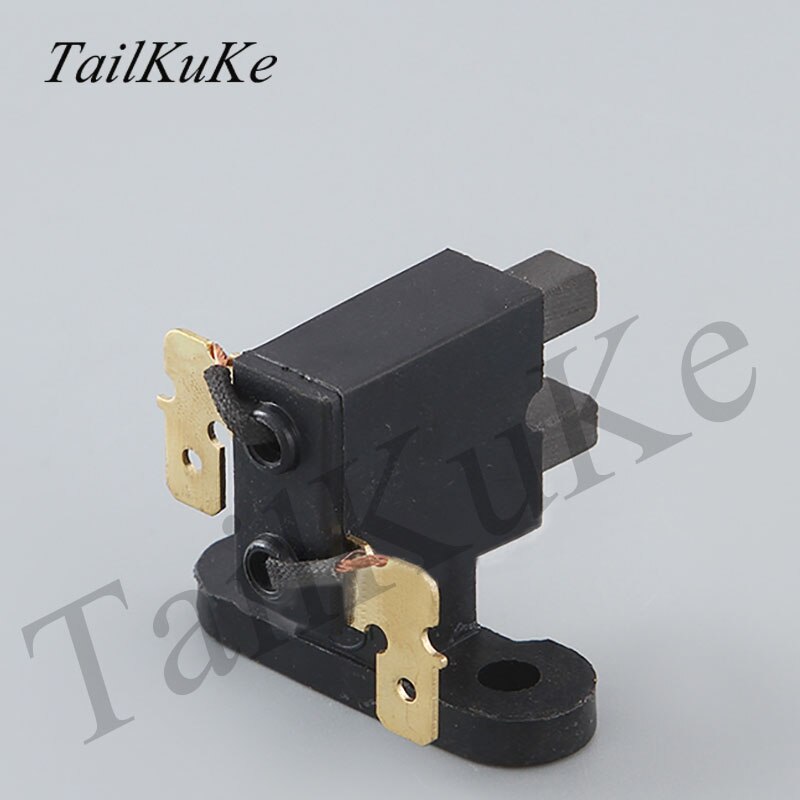 Cotton candy machine accessories 2 way carbon brush type conductive slip ring bakelite carbon brush holder 220V380V collector ri: Carbon brush