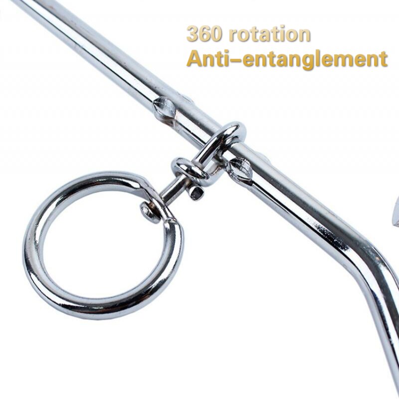 Outdoor Dog Training Stakes Metal Galvanized Chrome-Plated Pet Leash Dog Ground Stake Dog Garden Fixed Stake Pet Supplies