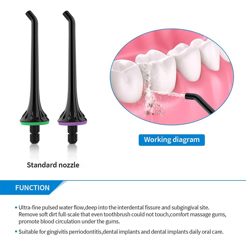 Liberex 5 teile/satz Wasser Flosser Ersatz Jet Düsen Zahn Munddusche Tipps Standard Parodontalen Zahn Plakette Kieferorthopädische
