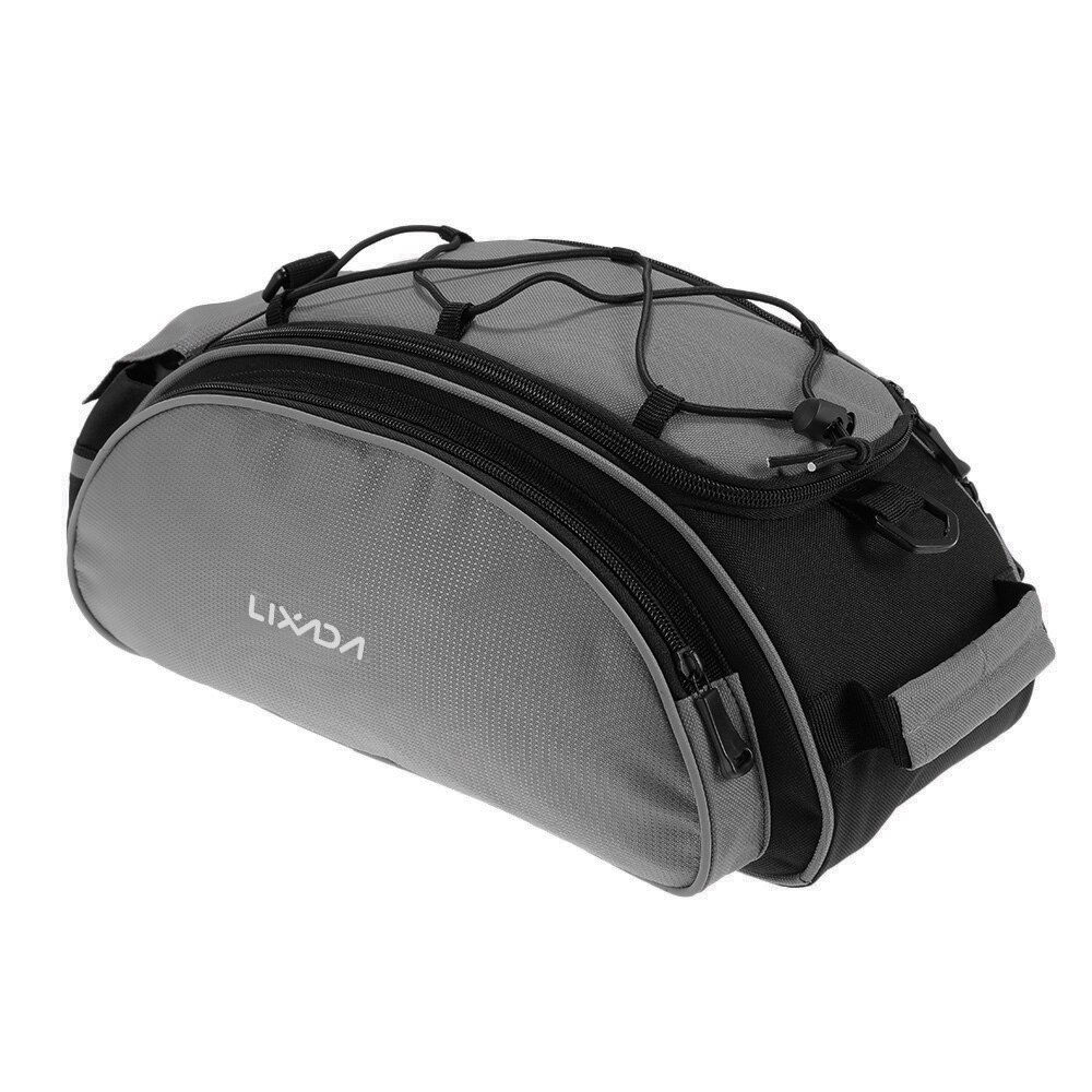 Lixada 13L Multifunctionele Fiets Rear Seat Bag Outdoor Fietsen Bike Rack Seat Bag Kofferbak Fietstas Achterbank Tas Handtas