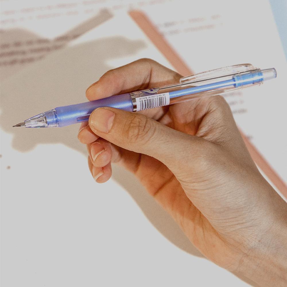 1PC Sweet Candy Color Plastic Mechanical Pencil Press with Office Automatic Writing For School Stationery Pen Eraser L5Z8