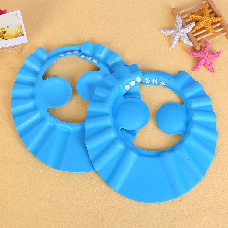 Bath Wash Hair Cap Ear Protection Children Shampoo Cap Shower Caps Baby Shower Shield Hat Safe Soft Hat Adjustable: 2