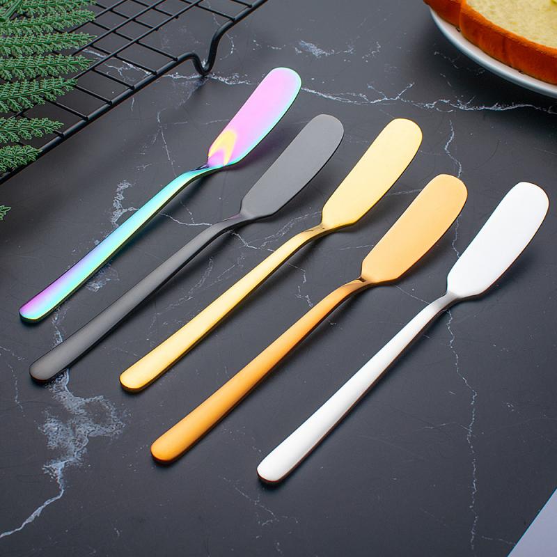 1pcs Kitchen Butter Knife Bread Jam Cheese Spatula Stainless Steel Butter Cheese Tool Home Dinner Tableware Bar