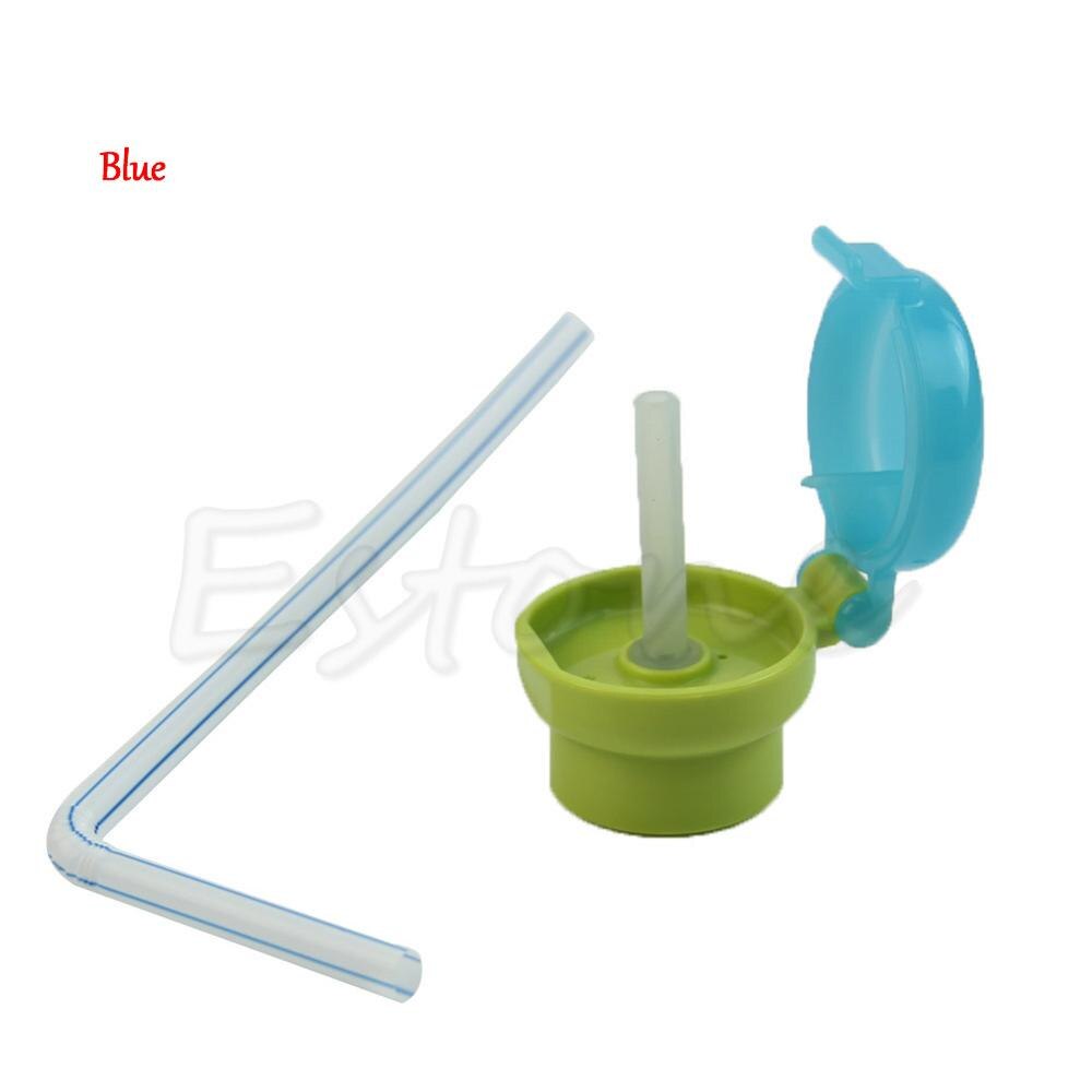 Sell Good Baby Kid Child Infant Toddler Feeding Drinking Straw Tube Bottle Cap: Blue