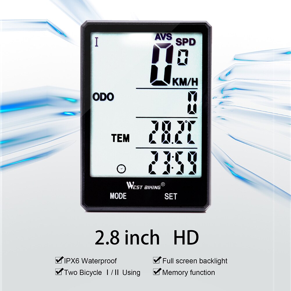 Waterproof Bicycle Computer With Backlight Wireless Wired Bicycle Computer Bike Speedometer Odometer Bike Stopwatch