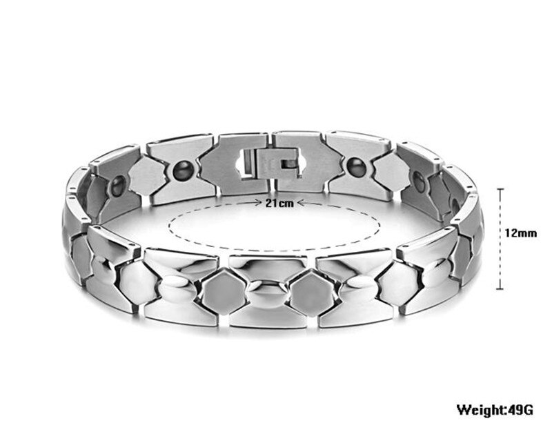 Modyle-Bracelet en acier inoxydable 316L, coréenne, de pierres au Germanium, magnétique de santé, modèle