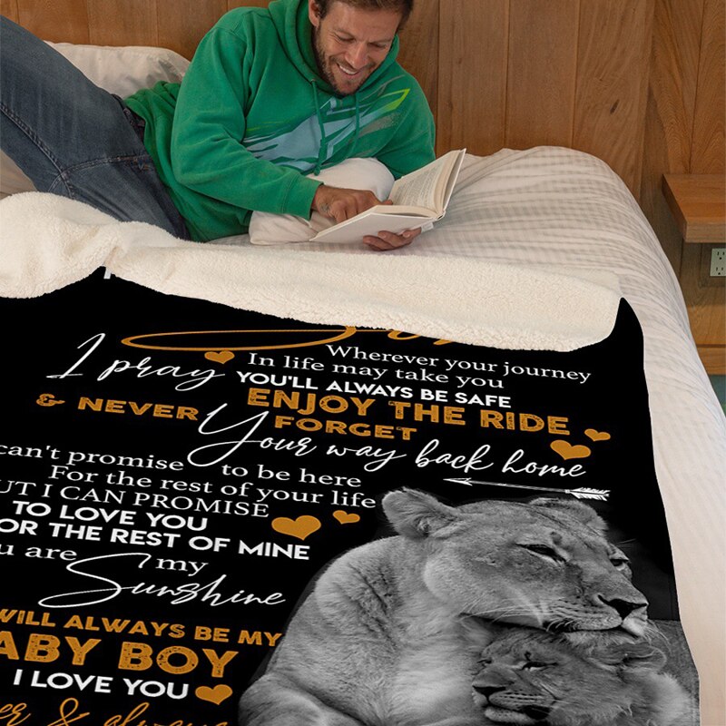 Fleece deken voor mijn dochter ik hou van je flanellen deken digitaal bedrukt brief envelop vierkante deken clh@ 8