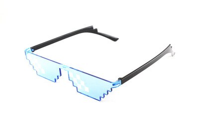 Neue Mosaik Sonnenbrille Trick Spielzeug Schurke Leben Gläser Mit Es Gläser Pixel Frauen Männer Schwarz Mosaik Sonnenbrille Lustige spielzeug: Stil 4