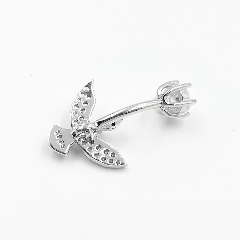 Sterling Silver Eagle Zircon Body Jewelry - Women's Trendy Animal Piercing