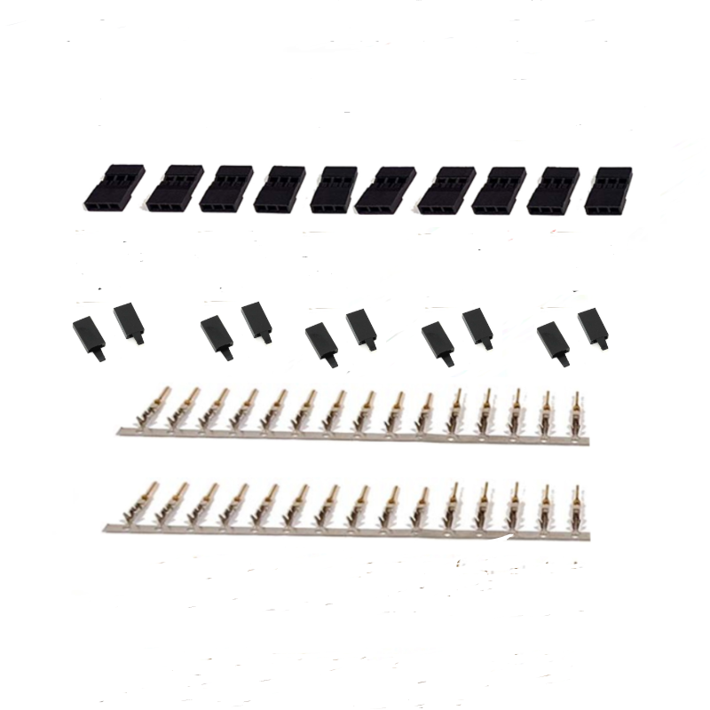 Connecteur de récepteur Servo Jr Futaba, 5/10 paires, prise avec serrure et bornes mâles et mâles et femelles plaquées or, Kit de broches à sertir pour batterie RC: Bleu marine