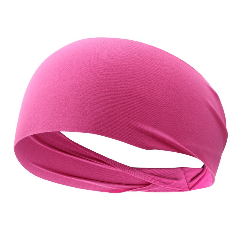 MCFK 1922 Radfahren Sport Kopftücher Läuft Schnell trocknend Stirnband Yoga Stirnband draussen Basketball Schweiß-saugfähig Stirnband: Magenta