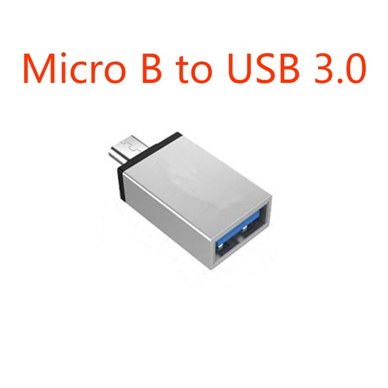 High-speed OTG Function Aluminum Alloy Micro B Port To USB 3.0 Converter Android OTG Adapter For Mobile Phone Tablet PC