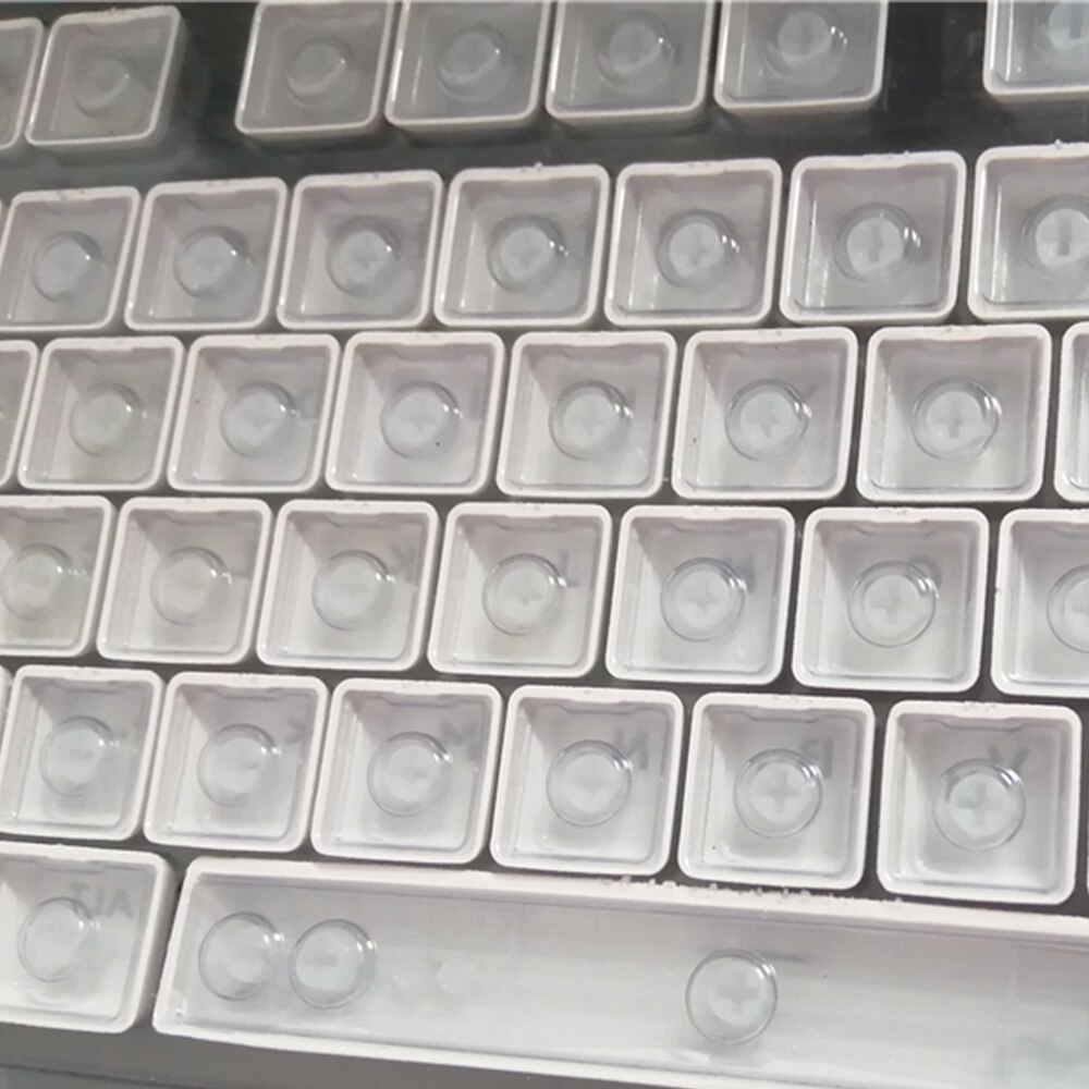 Gaming keycaps Mechanical keyboard cap Key 104 Keys Translucent Backlight Keycaps Russian/Korean Key Cap Switches, White & Black