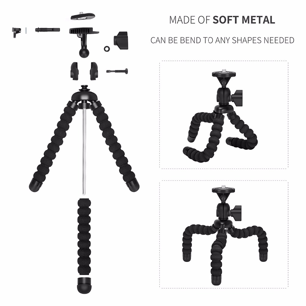 Duszake P11 Smartphone Mini Tripod For Phone Lightweight Flexible Tripod for Iphone Gorillapod Tripod for Mobile Phone Stand