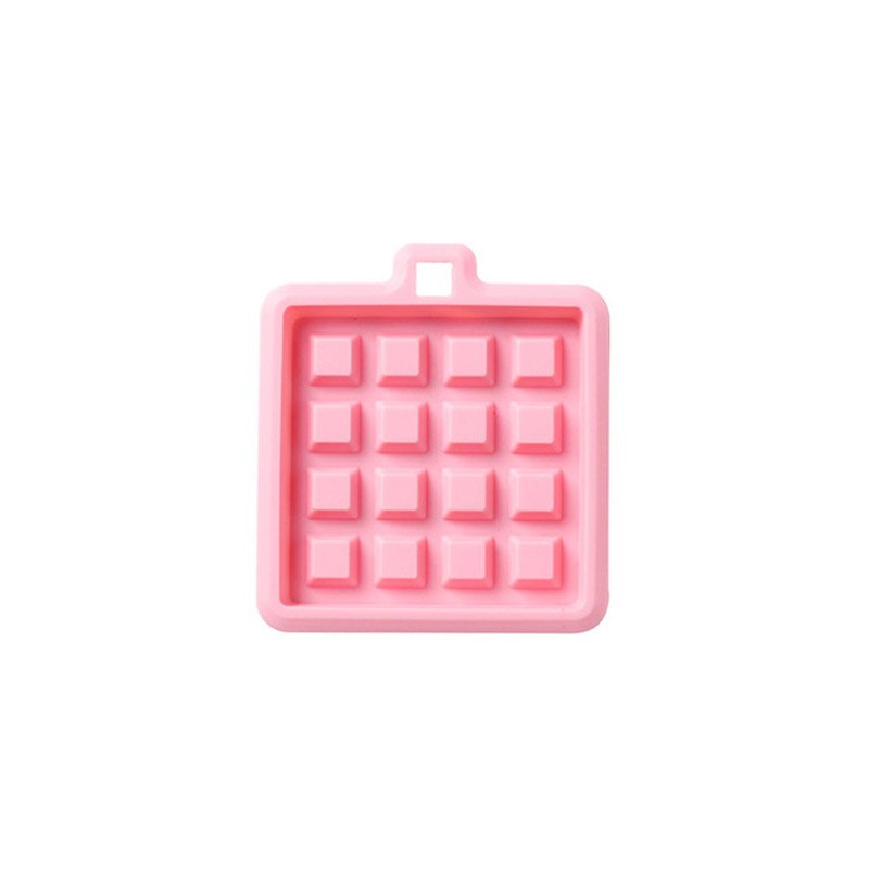 Materiale resistente alle alte Temperature stampi per cialde in Silicone cuore rotondo quadrato stampo per dolci da forno stampi per biscotti al cioccolato: Luce Verde