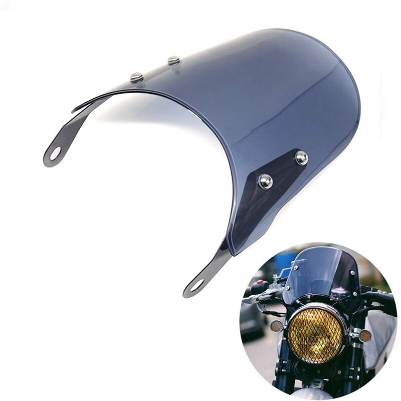 Moto Cupolino Parabrezza Windsn Compatibile per trionfo Bonneville 2001-2017,T100 2003-2017