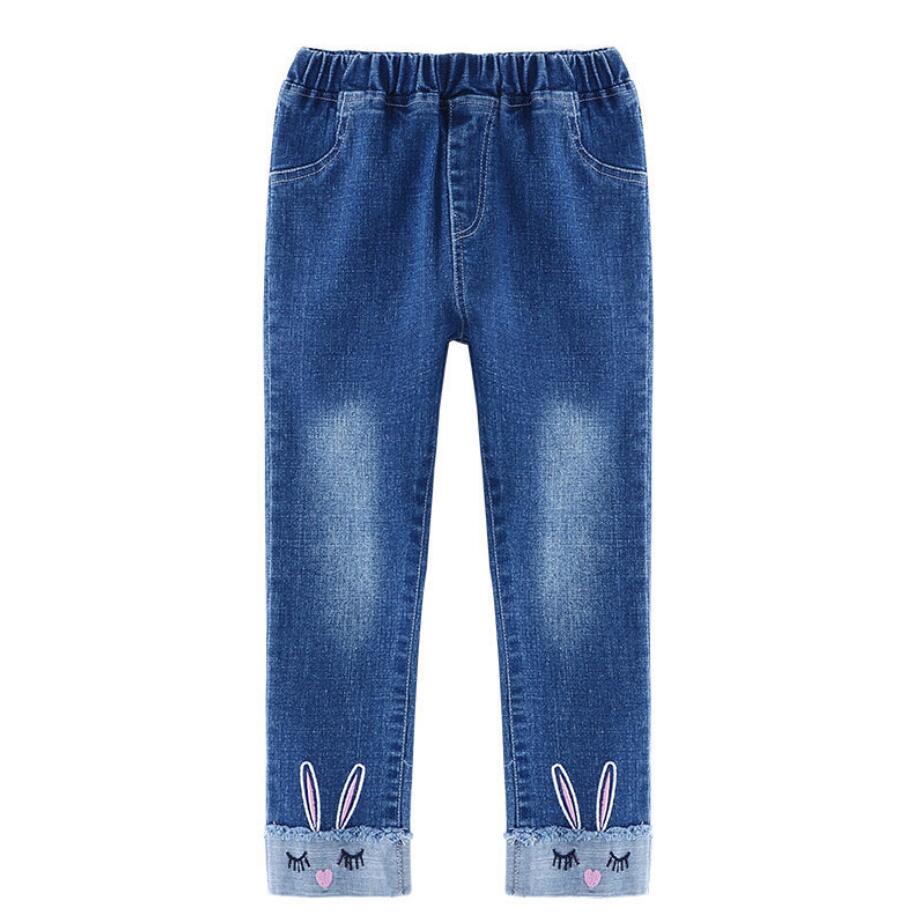 Jean imprimé pour fille, pantalon pour bébé, enfants de 3 4 5 6 7 8 9 10 ans, printemps automne