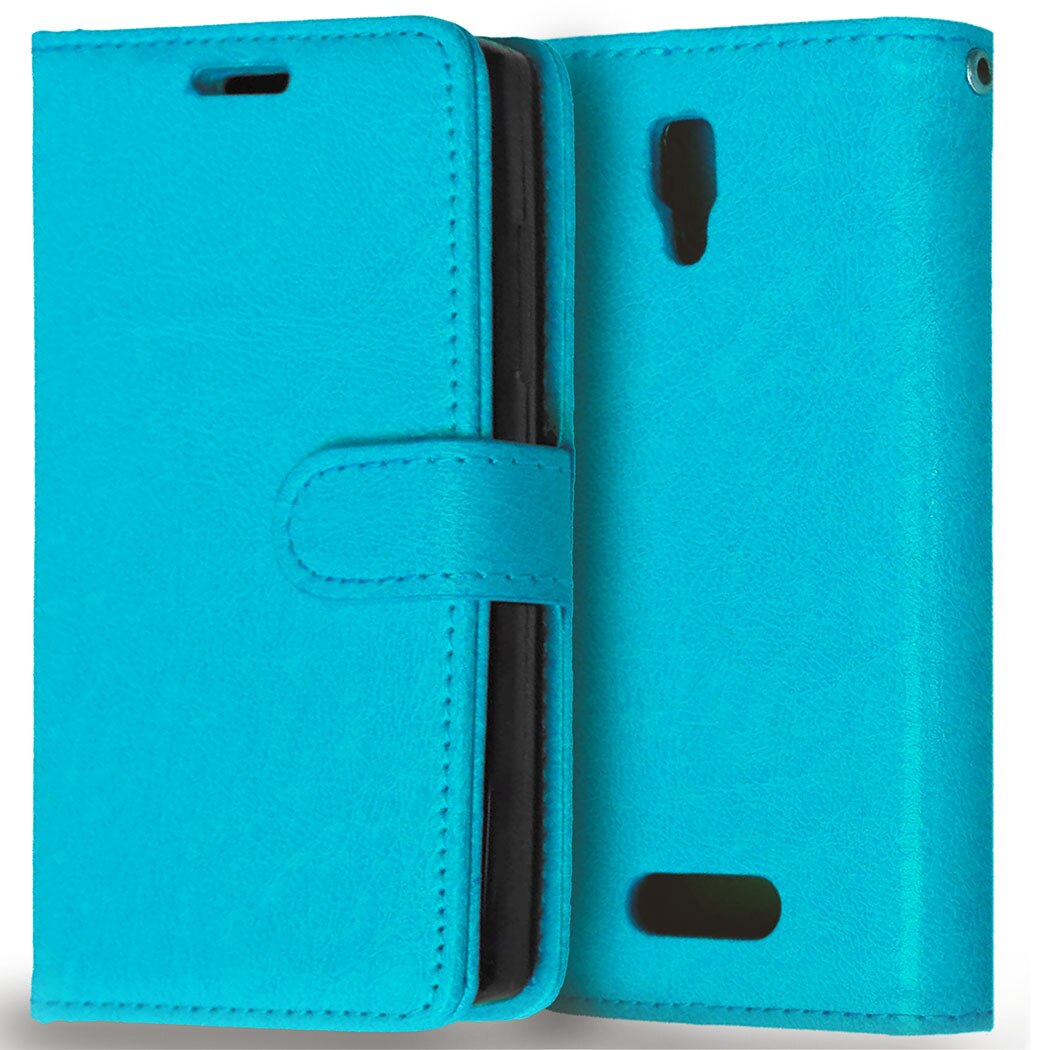 For Lenovo A2010 Phone Bag Book Cover Wallet PU Leather Bag Flip Case For Lenovo A Angus2 Phone Skin Case With Card Holder: Blue