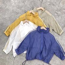 Ragazzi ragazze giacca tuta sportiva protezione solare abbigliamento abbigliamento estivo per bambini camicia con cerniera coreana Sunbreaker abbigliamento per bambini ragazza