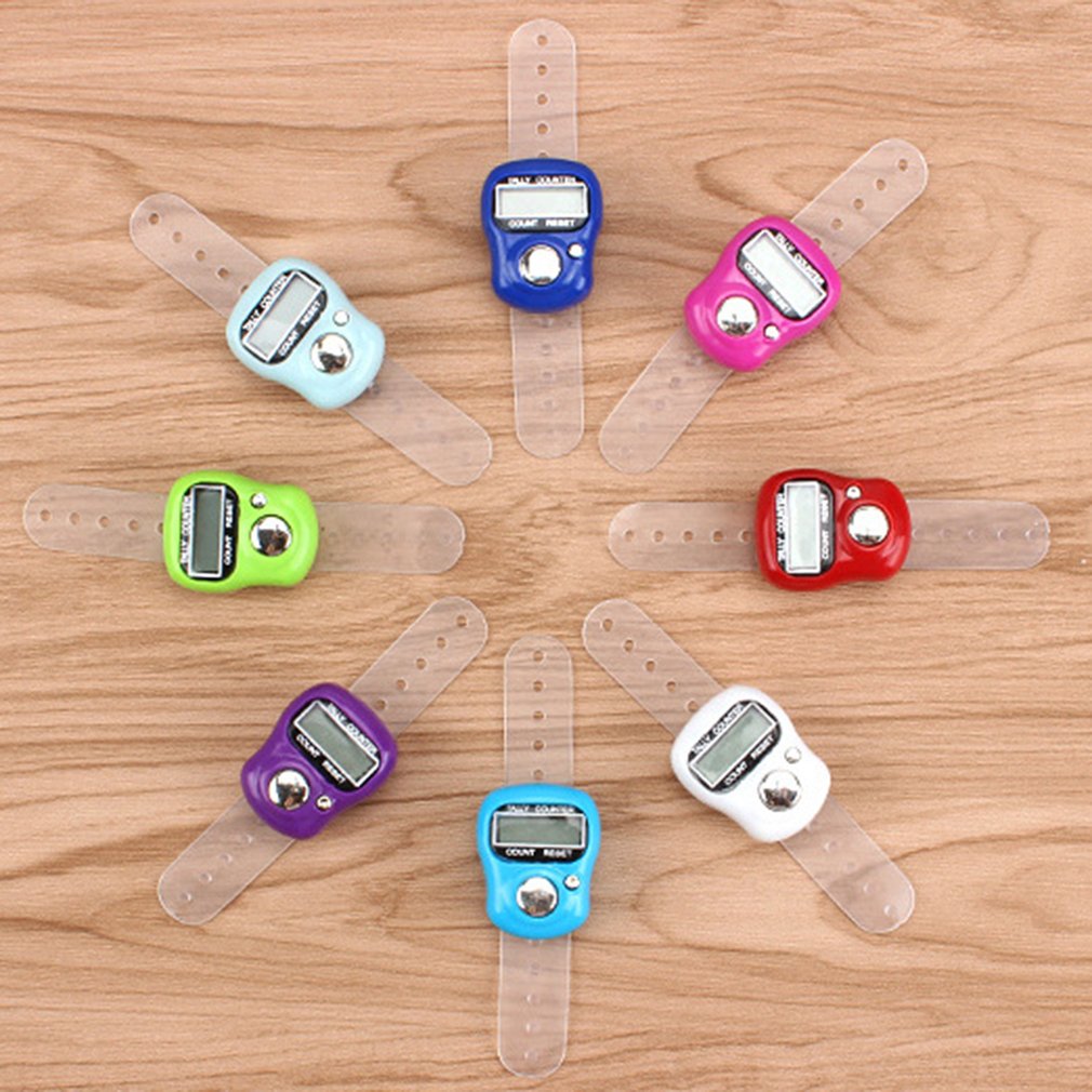 Finger Counter Chanting Counter Electronic Counter Replacement Counter Ring Counter Digital Statistics Color Random