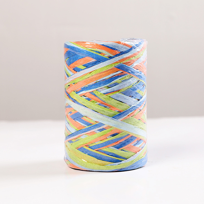 80Meter Colorful Natural Raffia Straw Yarn Ribbon For Wrapping Box Bouquet Decor Baking Box Packing Party Candy Rope: 4