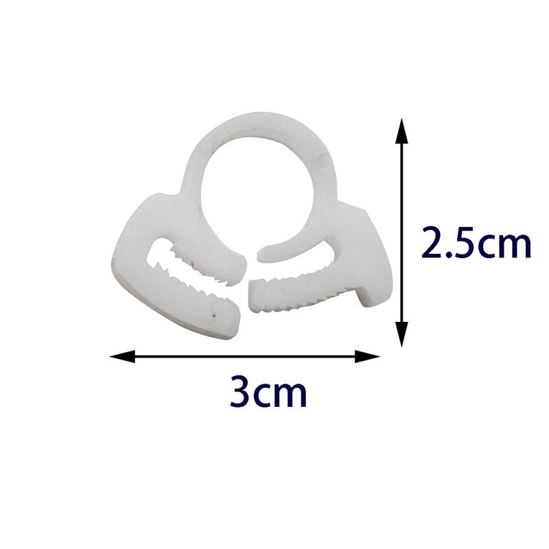 10pcs/lot Drip Tubing Hoop Buckle Garden Micro Drip Hose Irrigation Hose Connector Fittings Micro Jet Clamp