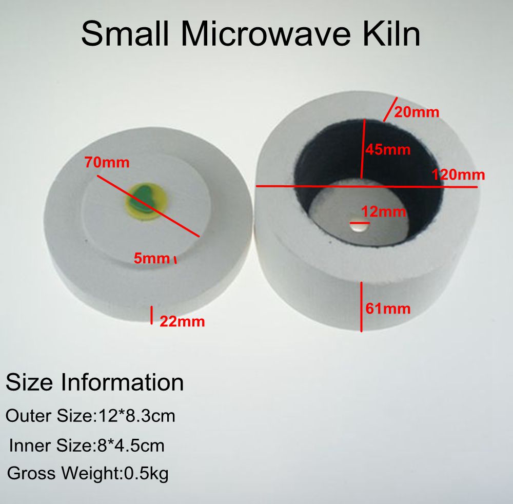 Novelty Glass Jewelry Tools Microwave Kiln Kit(5items in 1set) Fuseworks 90COE Microwave Kiln