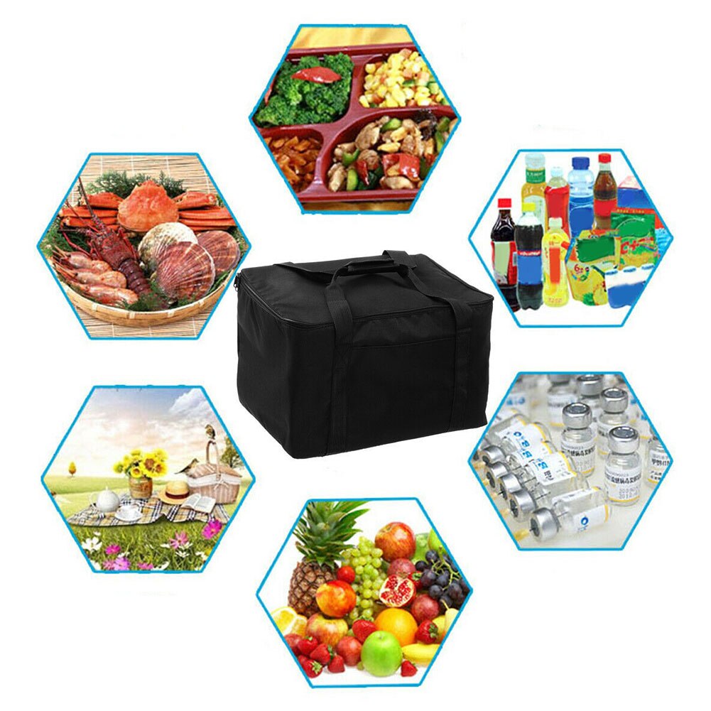 Picknick Container Wasserdichte Tragbare Isolierung Träger Mittagessen Lebensmittel Tasche Trinken Halten Pizza Torten draussen Zum Mitnehmen