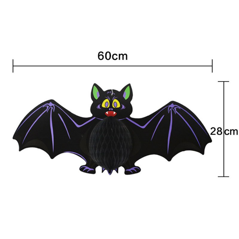 Pliable papier lanterne sorcière barre terreur nouveauté fantôme citrouille araignée maison hantée 1pc Halloween fête fantasmagorique