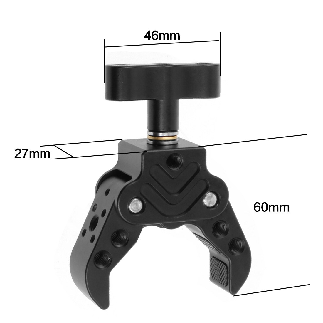 Brazo mágico de cámara con doble cabezal de bola, con pinza de garra de cangrejo, soporte Universal para Monitor, Super abrazadera, soporte para luz de vídeo SLR foto: Super Clamp