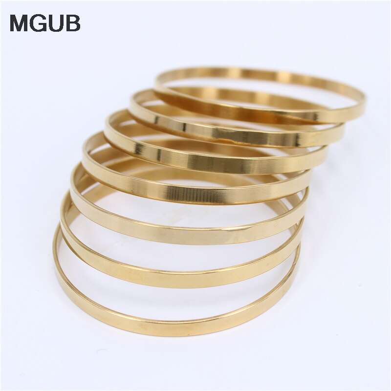 Mgub Diameter 70Mm 5Mm Breed 7Pcs Armband Rvs Mannen En Vrouwen Bright Geschikt Voor Slijtage Originele afbeelding LH511