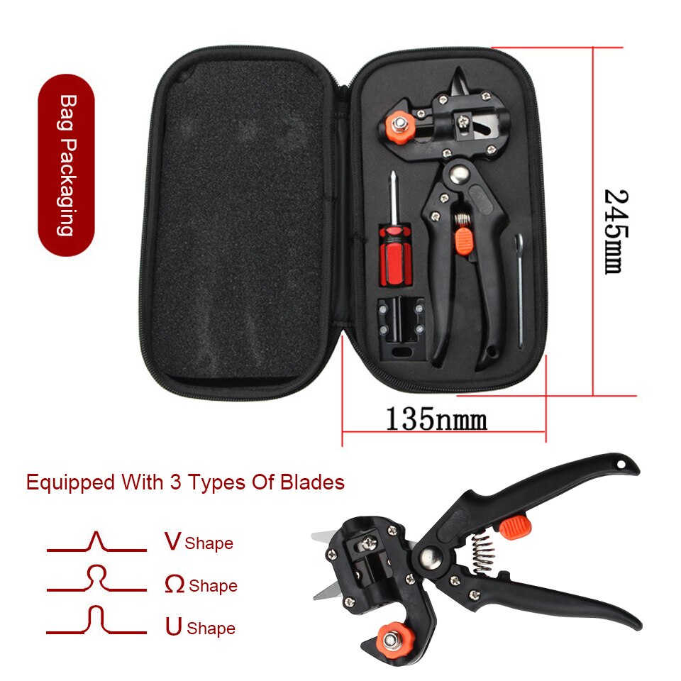 Plants Cut Nursery Garden BranchCutter Scissor Shear Floristry grape Secateur Fruit Tree Pruner pruning vine Seedling Graft Tool: B