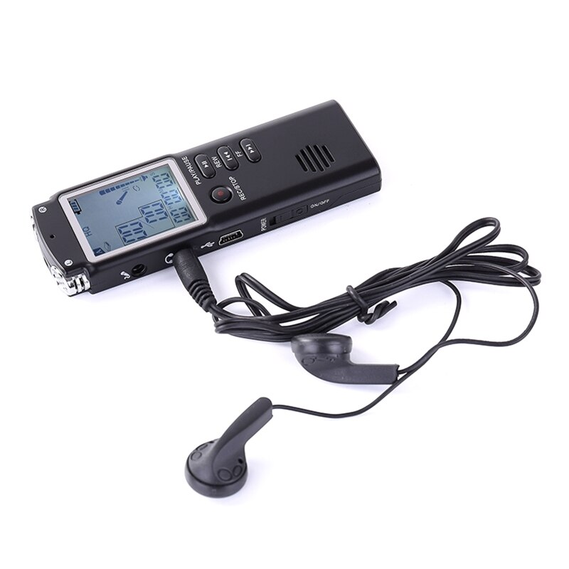 Digital Voice Recorder 8Gb 1536Kbps Usb Sound Voice Wav MP3 Muziekspeler Wxtb